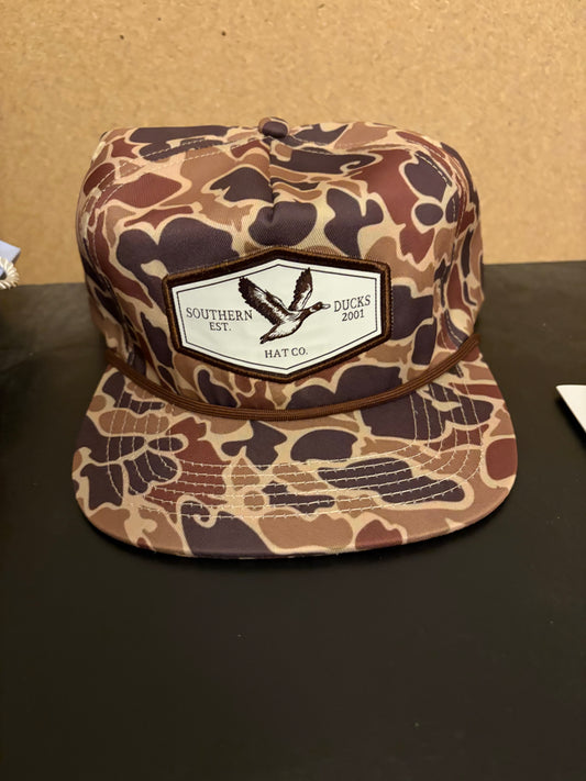 Brown & Tan Frogskin Camo Hat